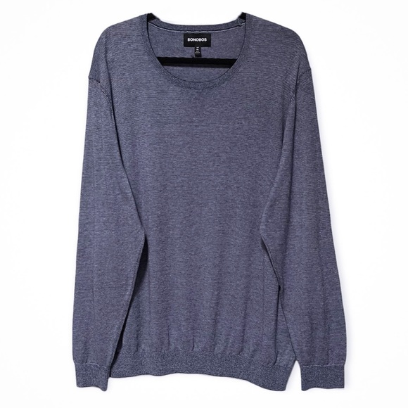 NEW Bonobos Lightweight Feeder Stripe Crewneck Sweater - Picture 8 of 8